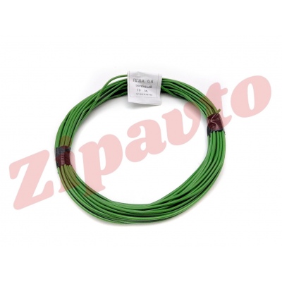 Провод сечением 0,5 кв. мм зеленый (отрезок 10 м.)