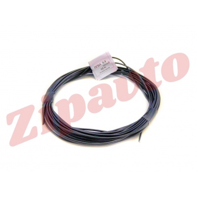 Провод сечением 0,5 кв. мм черный (отрезок 10 м.)