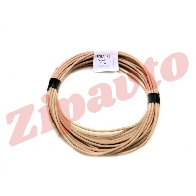 Провод сечением 1,5 кв. мм белый (отрезок 10 м.)