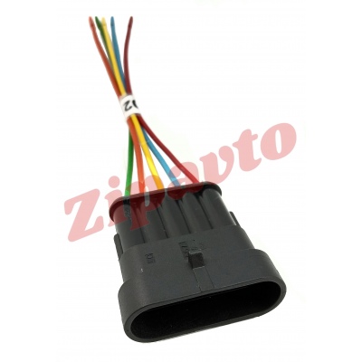 Соединитель проводов (022/5) 5-ти конт. штырьевой, межжгутовой